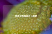 恩格尔系数是什么意思